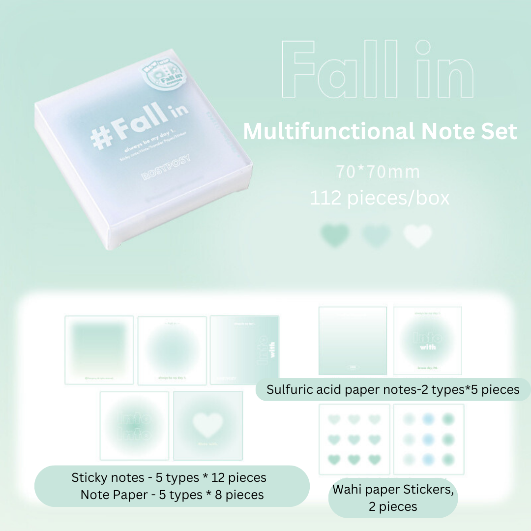 Fall in Collection Soft Gradient Mixed Notepaper