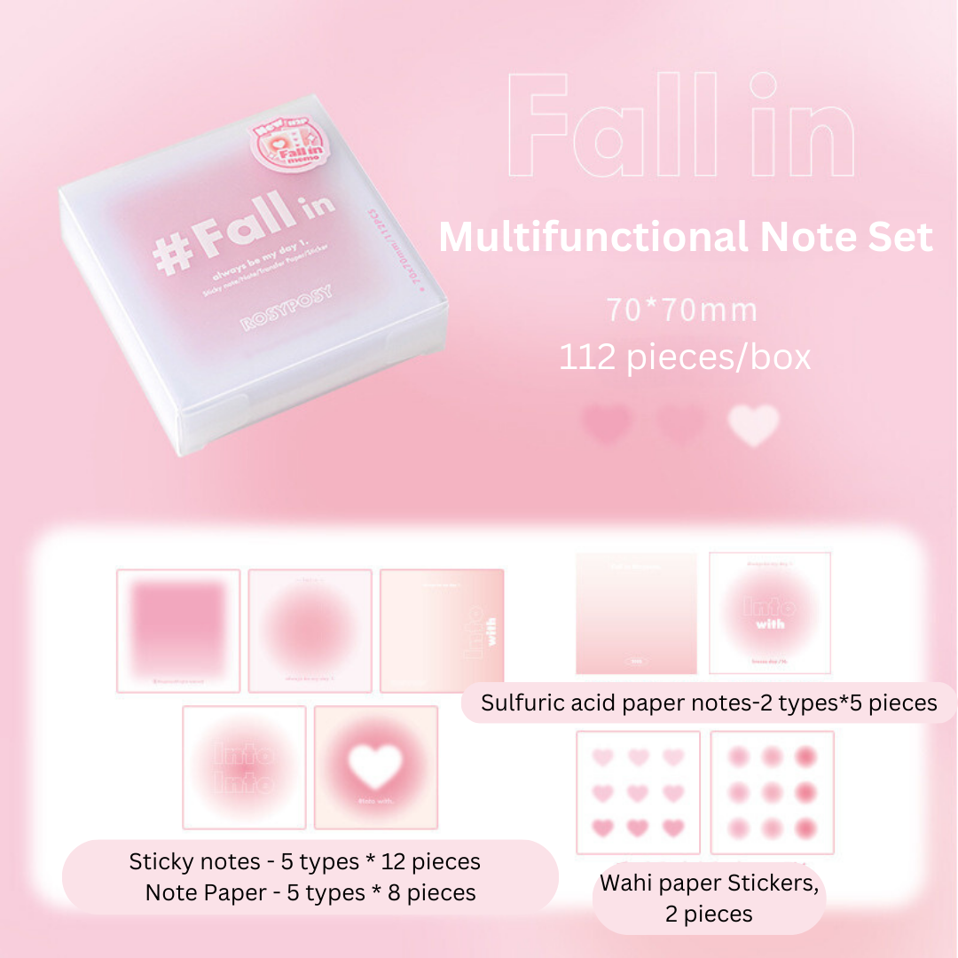 Fall in Collection Soft Gradient Mixed Notepaper