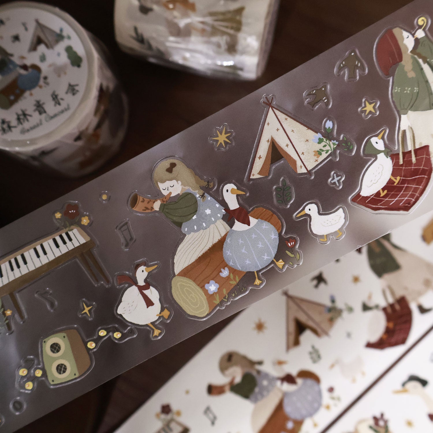 Forest Concert Die-Cut Sticker Tapes