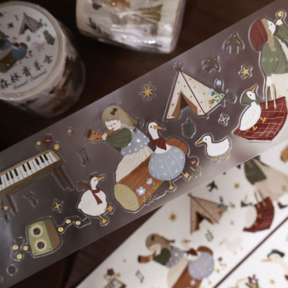 Forest Concert Die-Cut Sticker Tapes