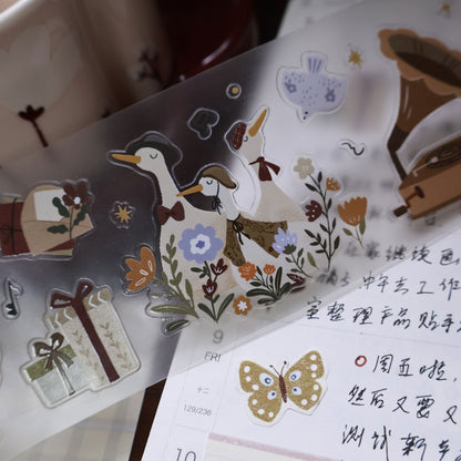 Forest Concert Die-Cut Sticker Tapes