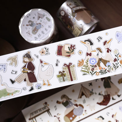 Forest Concert Die-Cut Sticker Tapes