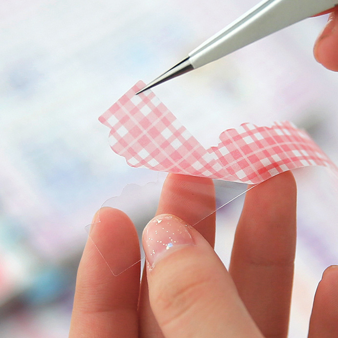 Gingham Edge Sticker Set