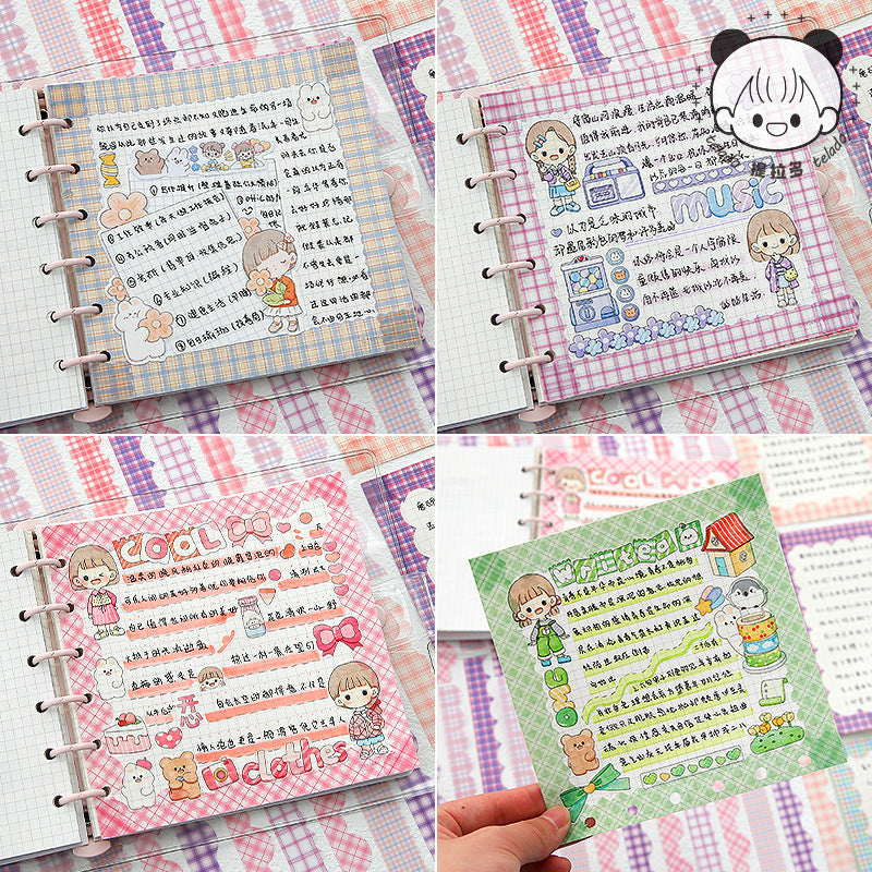 Gingham Edge Sticker Set