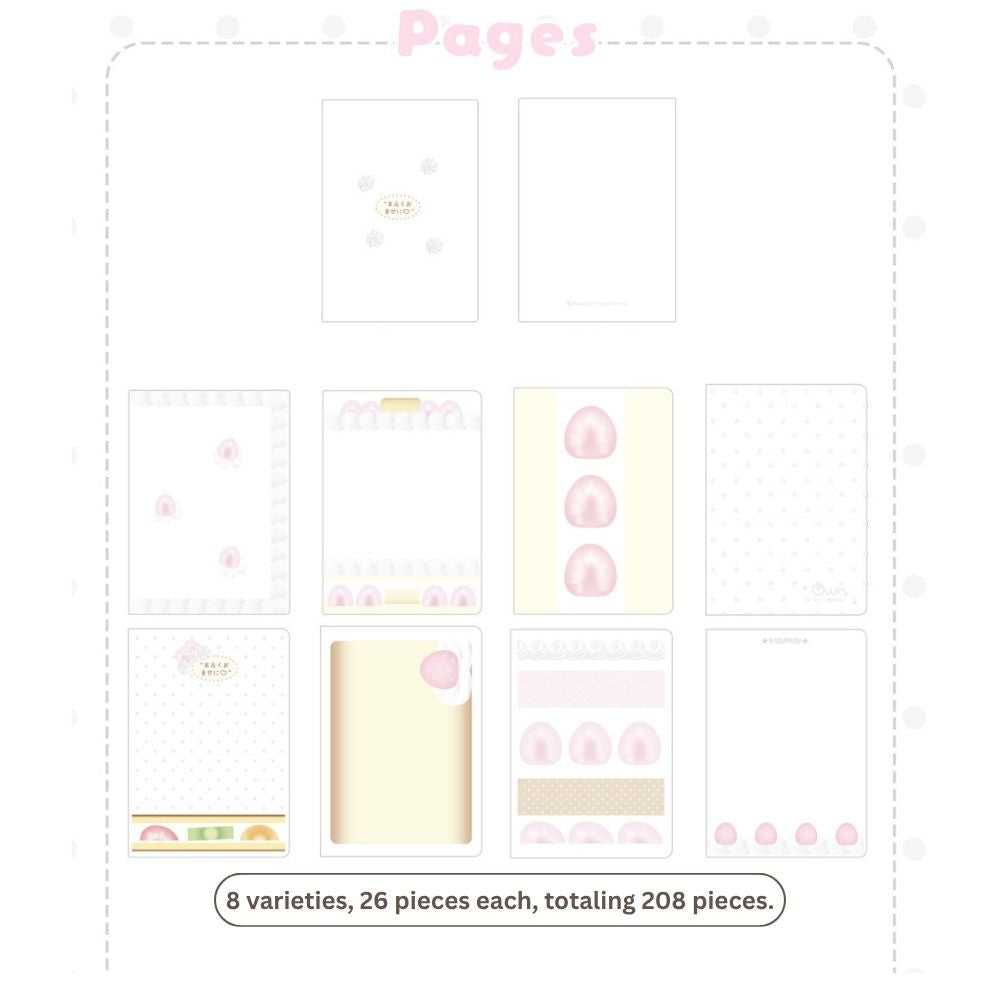 Strawberry Cake Edge-Gilded A7 Journal & Memo Pad
