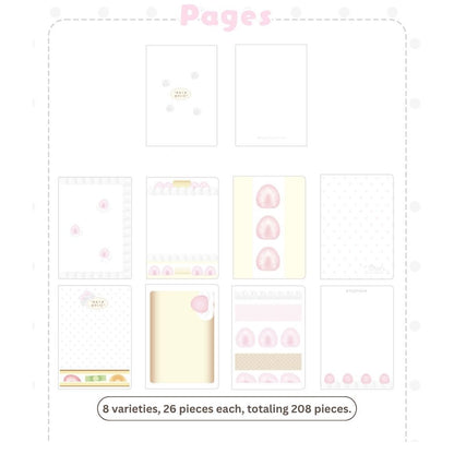 Strawberry Cake Edge-Gilded A7 Journal & Memo Pad