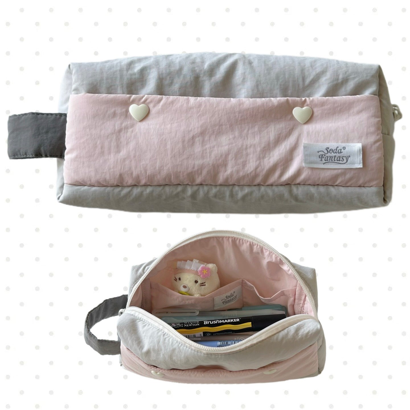 Mousse Cloud Pencil Case – Soft & Spacious Handheld Pouch