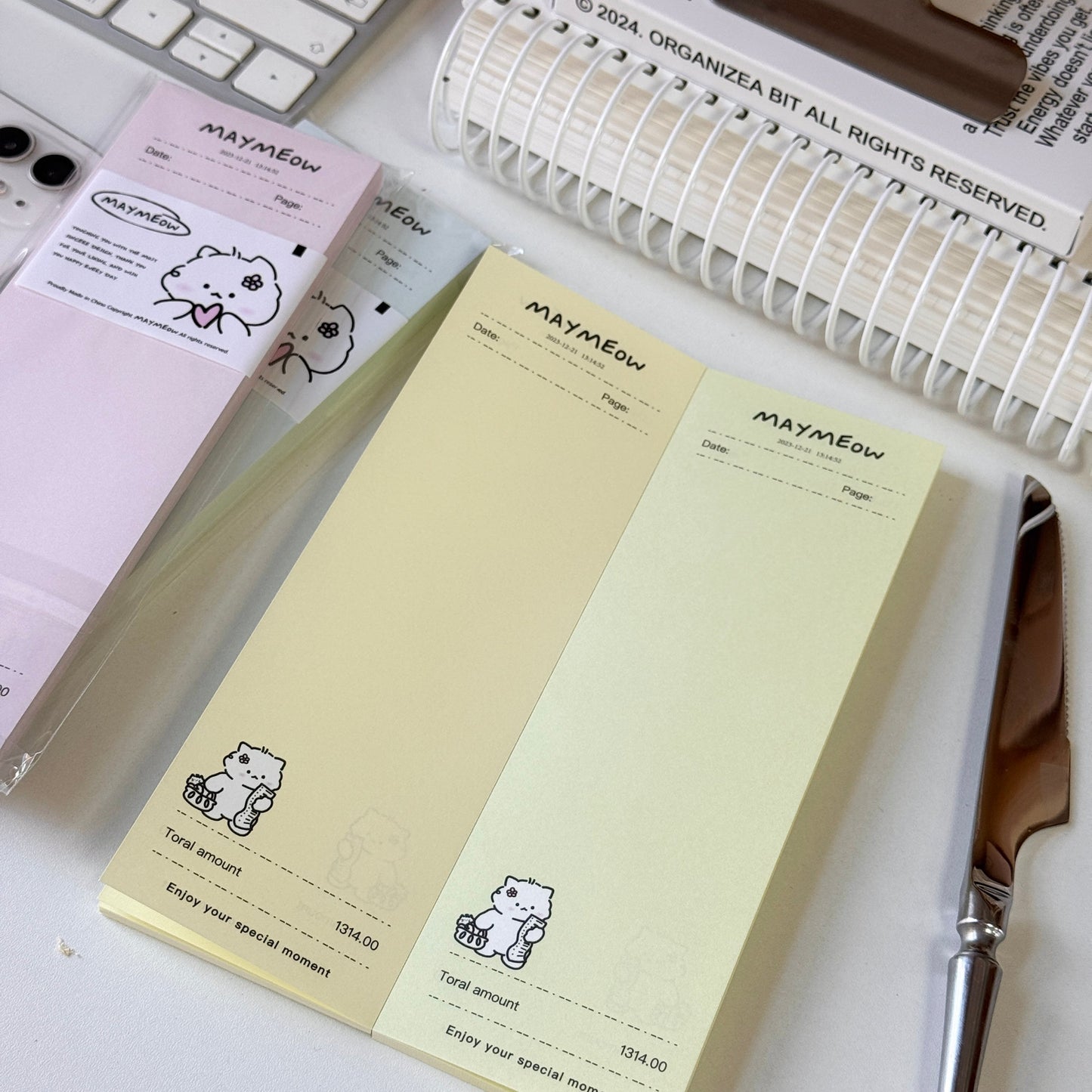 [Supermarket Receipt] Korean Style Memo Notepads