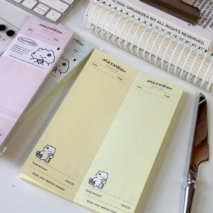 [Supermarket Receipt] Korean Style Memo Notepads