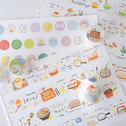 Sweet Moments Series Die-cut Stickers & Washi Tapes