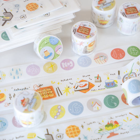 Sweet Moments Series Die-cut Stickers & Washi Tapes