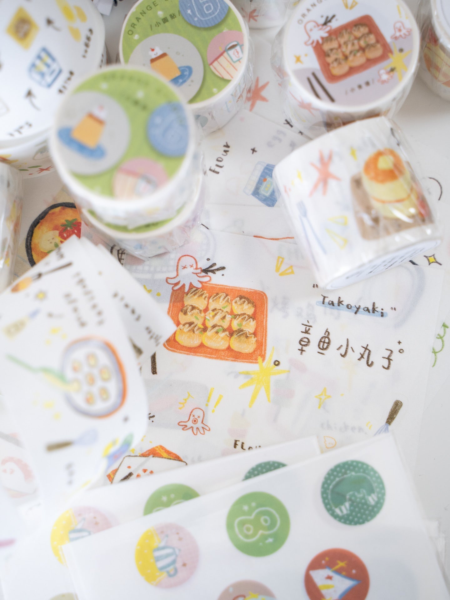Sweet Moments Series Die-cut Stickers & Washi Tapes