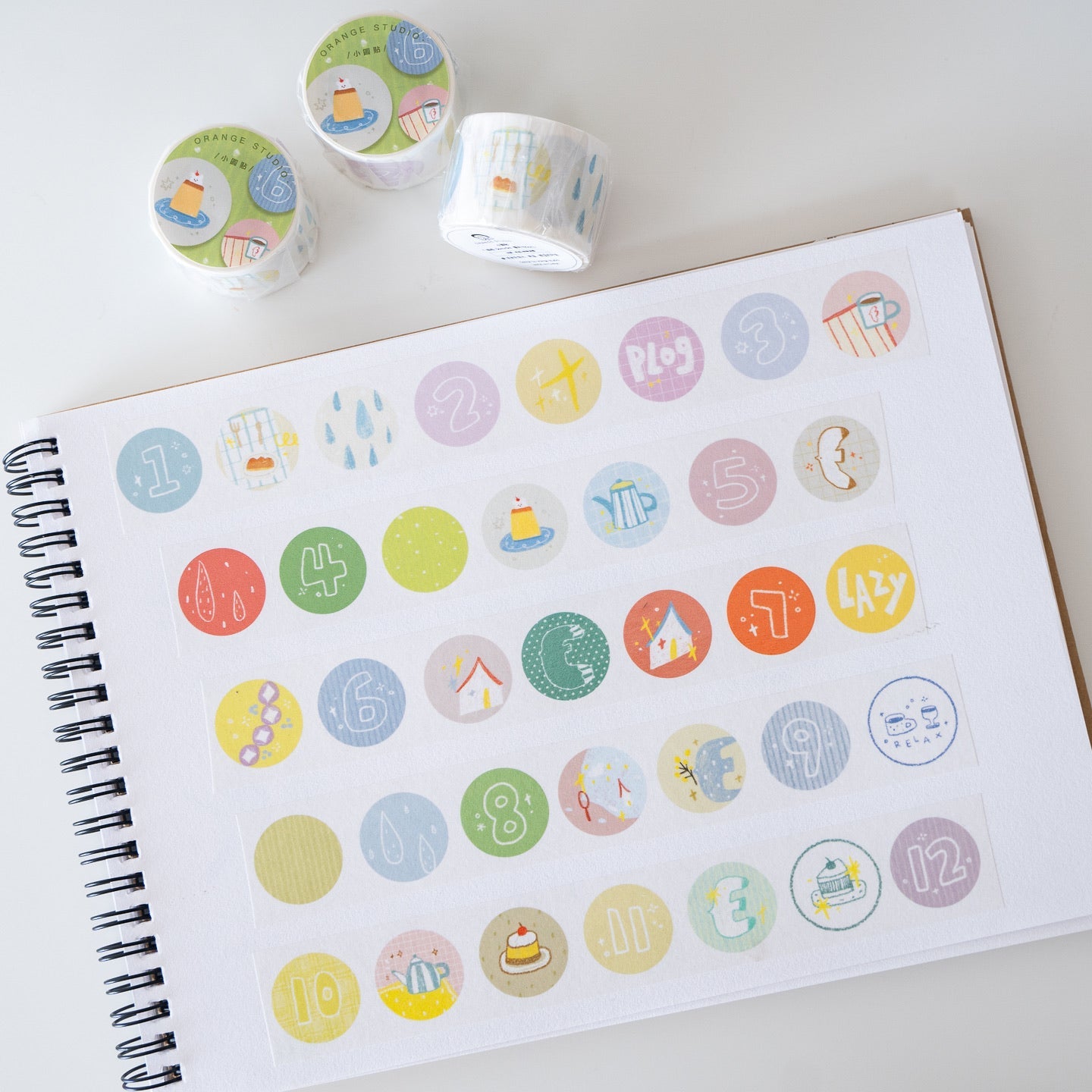 Sweet Moments Series Die-cut Stickers & Washi Tapes
