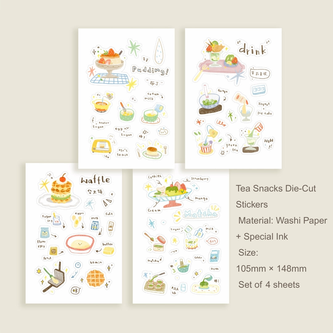 Sweet Moments Series Die-cut Stickers & Washi Tapes