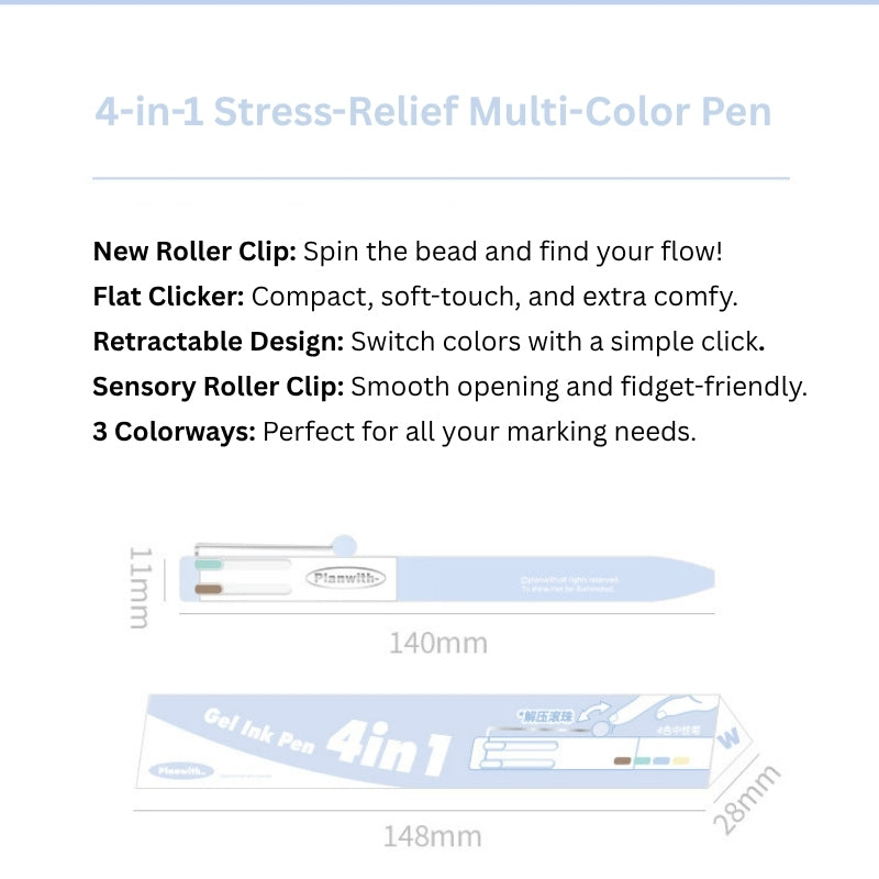 The Mindflow 4-in-1 Stress-Relief Pen