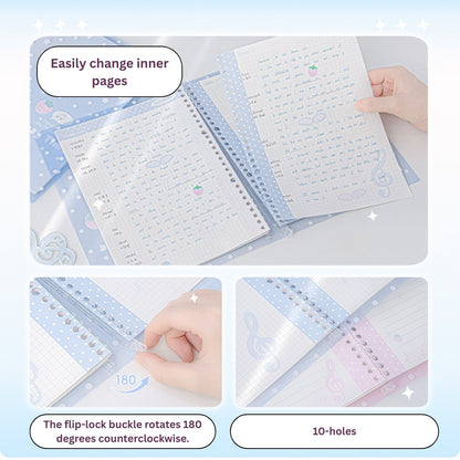The Berry Sweet Soft-Touch Hand-friendly B5 Loose-Leaf Notebooks