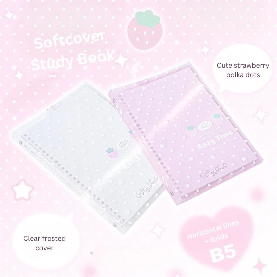 The Berry Sweet Soft-Touch Hand-friendly B5 Loose-Leaf Notebooks ChicChoi