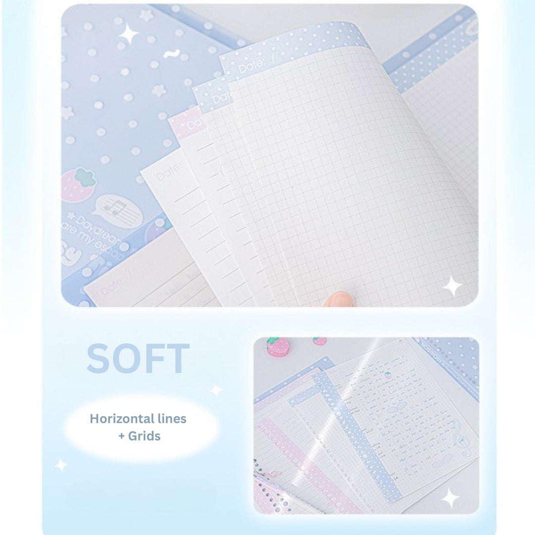 The Berry Sweet Soft-Touch Hand-friendly B5 Loose-Leaf Notebooks