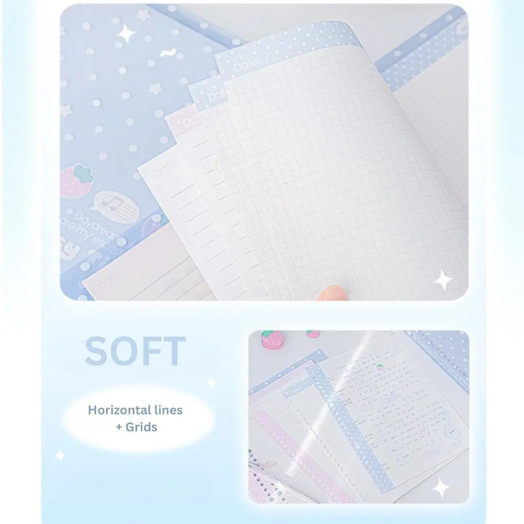The Berry Sweet Soft-Touch Hand-friendly B5 Loose-Leaf Notebooks ChicChoi
