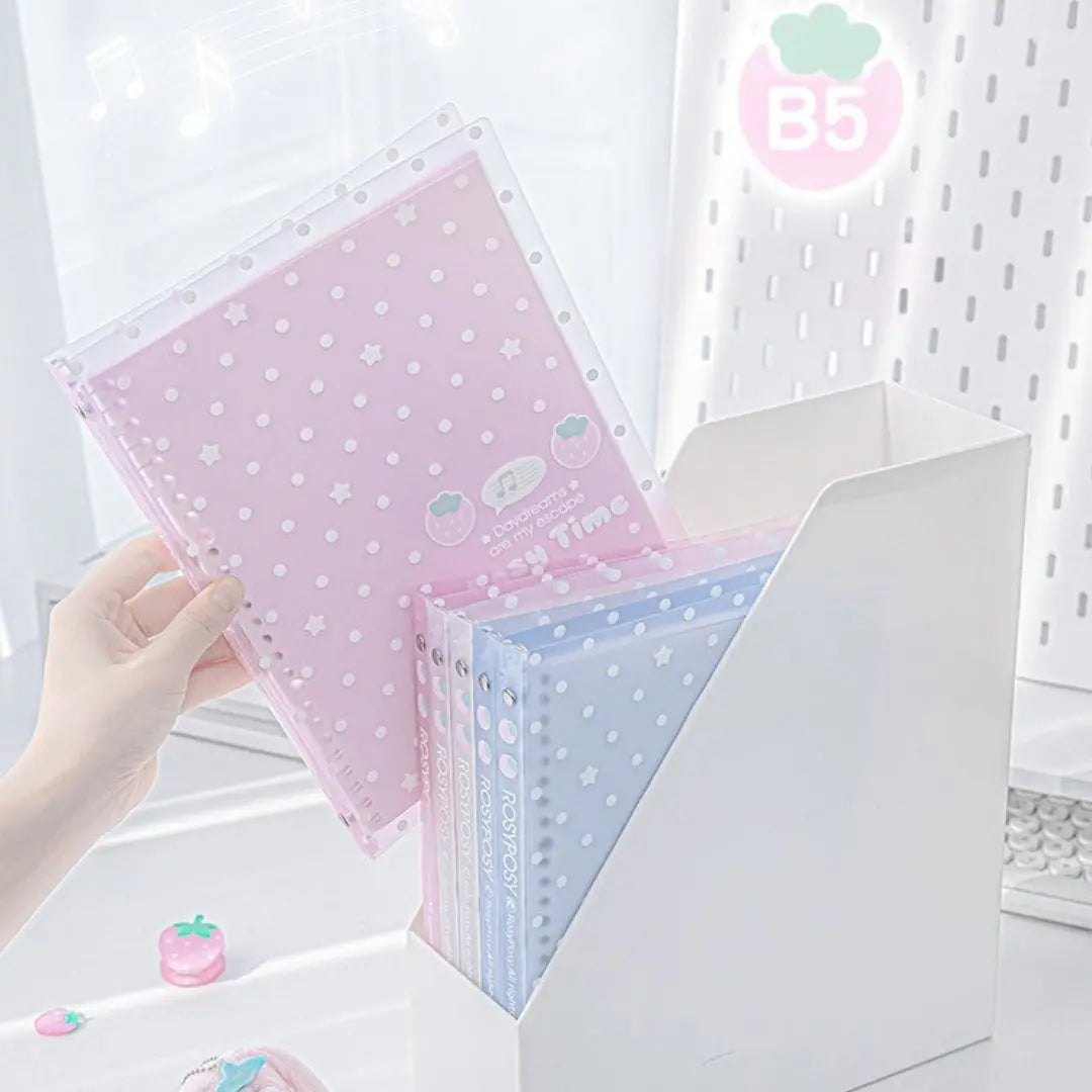 The Berry Sweet Soft-Touch Hand-friendly B5 Loose-Leaf Notebooks ChicChoi