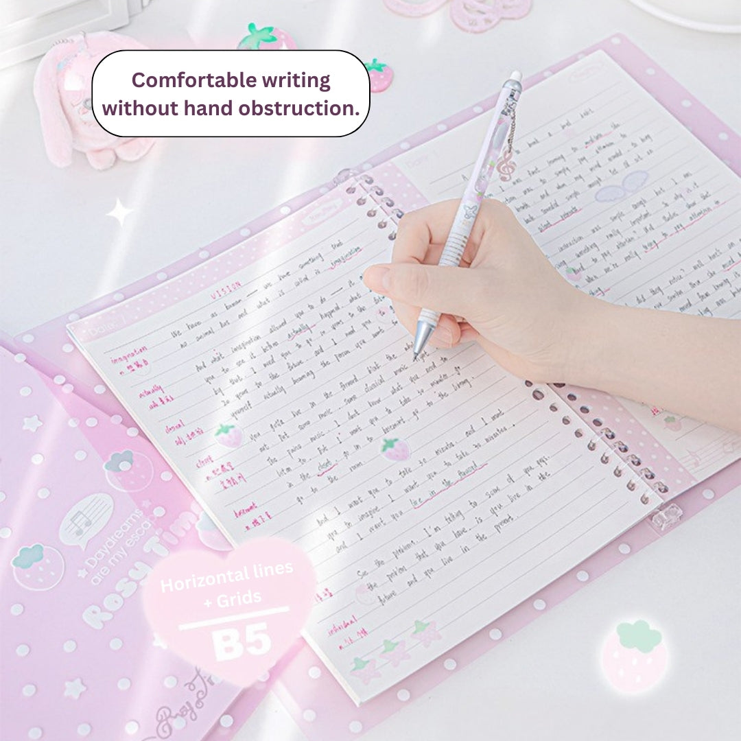 The Berry Sweet Soft-Touch Hand-friendly B5 Loose-Leaf Notebooks