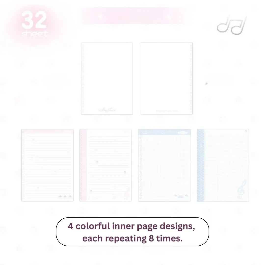 The Berry Sweet Soft-Touch Hand-friendly B5 Loose-Leaf Notebooks ChicChoi