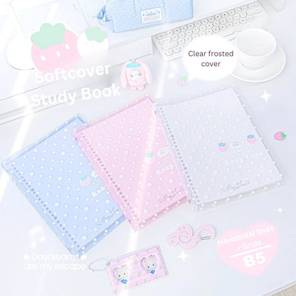 The Berry Sweet Soft-Touch Hand-friendly B5 Loose-Leaf Notebooks