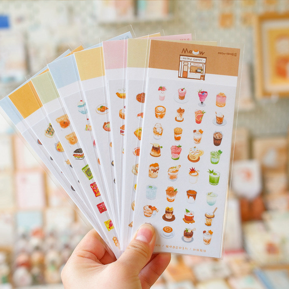 The Meow Market Whimsical Street Washi Die-cute Sticker