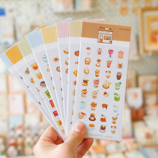 The Meow Market Whimsical Street Washi Die-cute Sticker