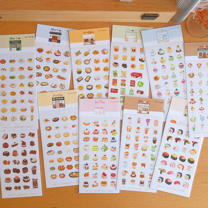 The Meow Market Whimsical Street Washi Die-cute Sticker