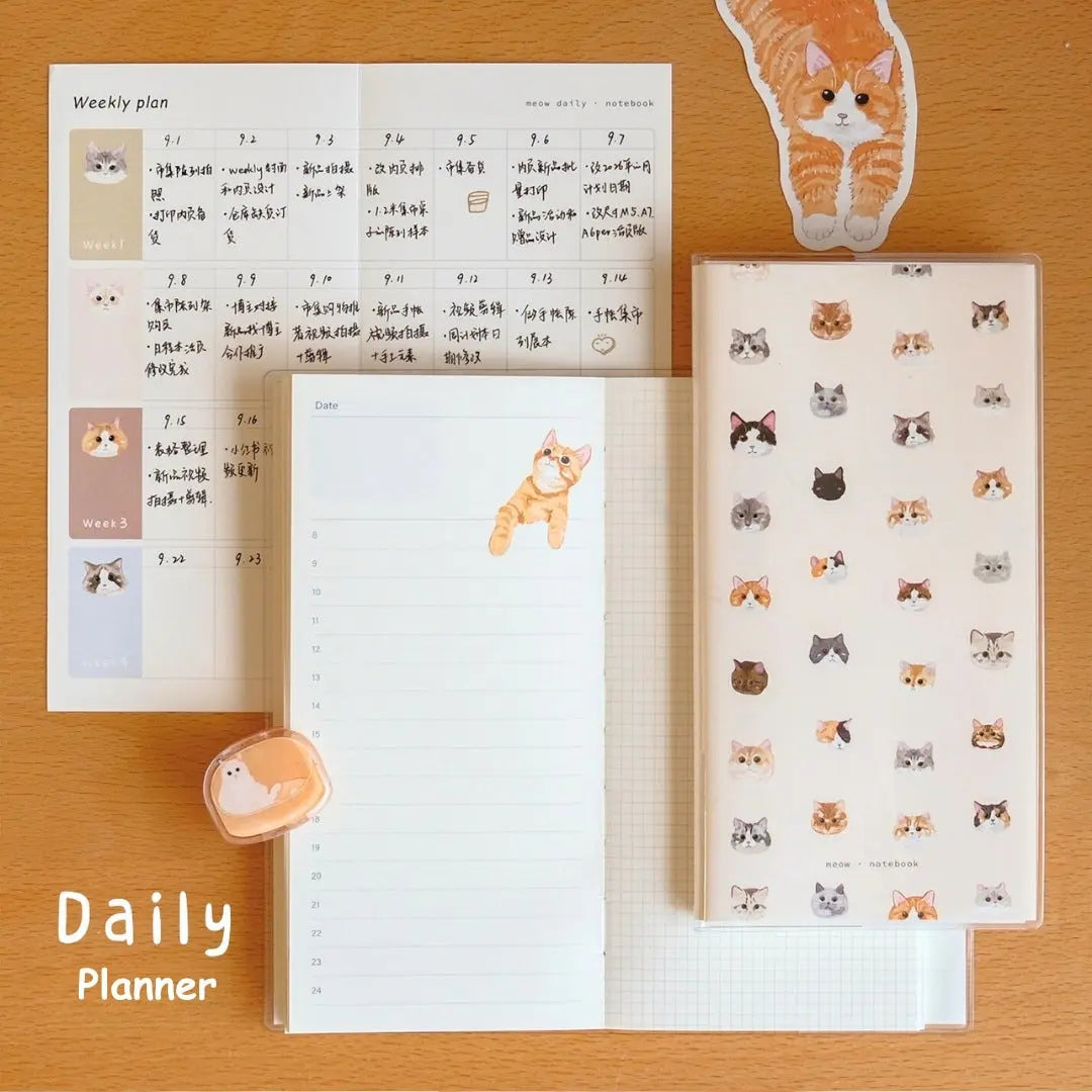 The Original Meow Planners (Daily Planner & Weekly Planner) ChicChoi