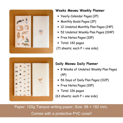 The Original Meow Planners (Daily Planner & Weekly Planner)