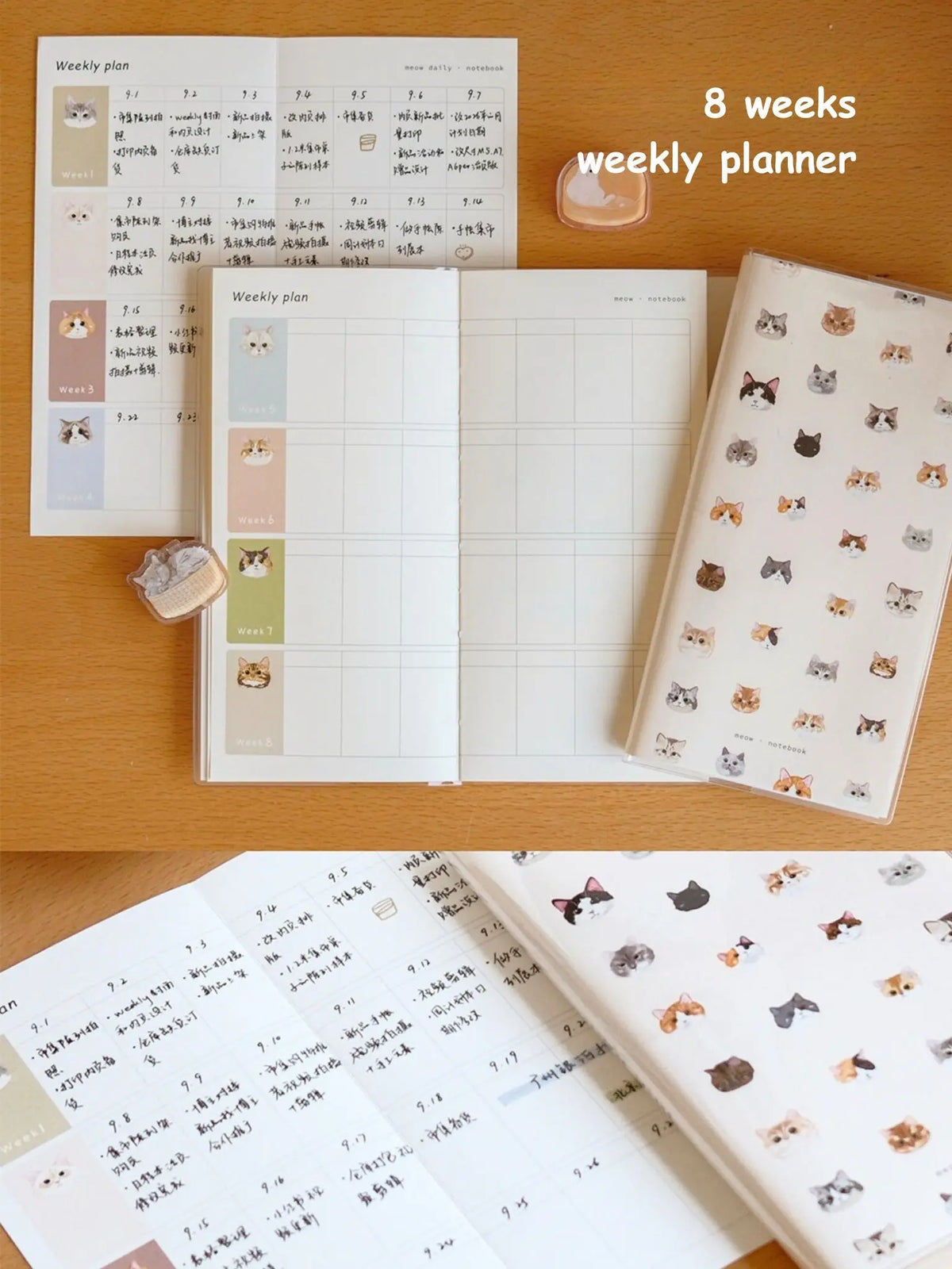 The Original Meow Planners (Daily Planner & Weekly Planner) ChicChoi