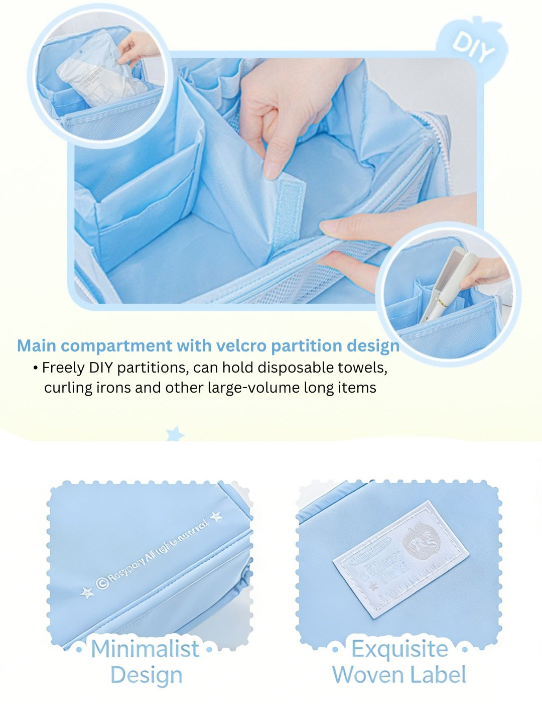 The Vanity Vault Magnetic Stand-Up Makeup Storage Bag