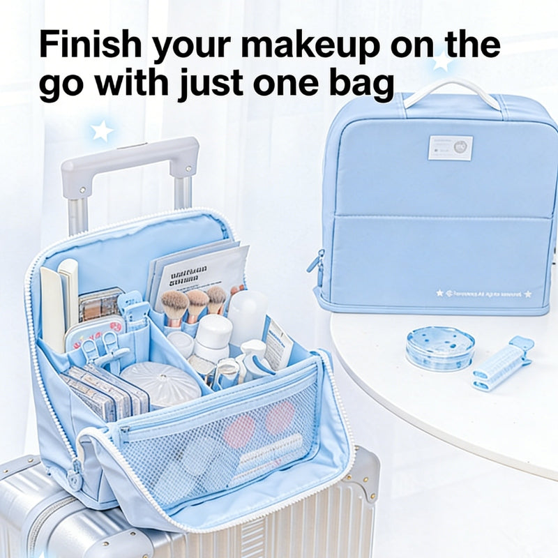 The Vanity Vault Magnetic Stand-Up Makeup Storage Bag