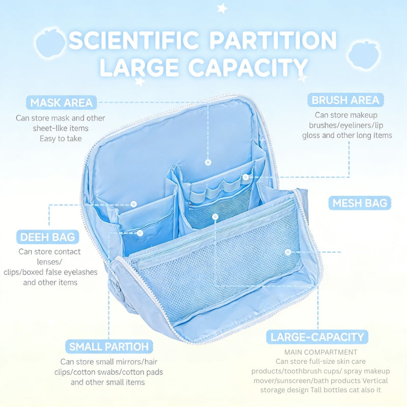 The Vanity Vault Magnetic Stand-Up Makeup Storage Bag