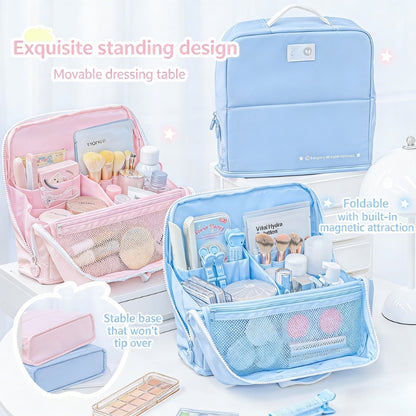 The Vanity Vault Magnetic Stand-Up Makeup Storage Bag
