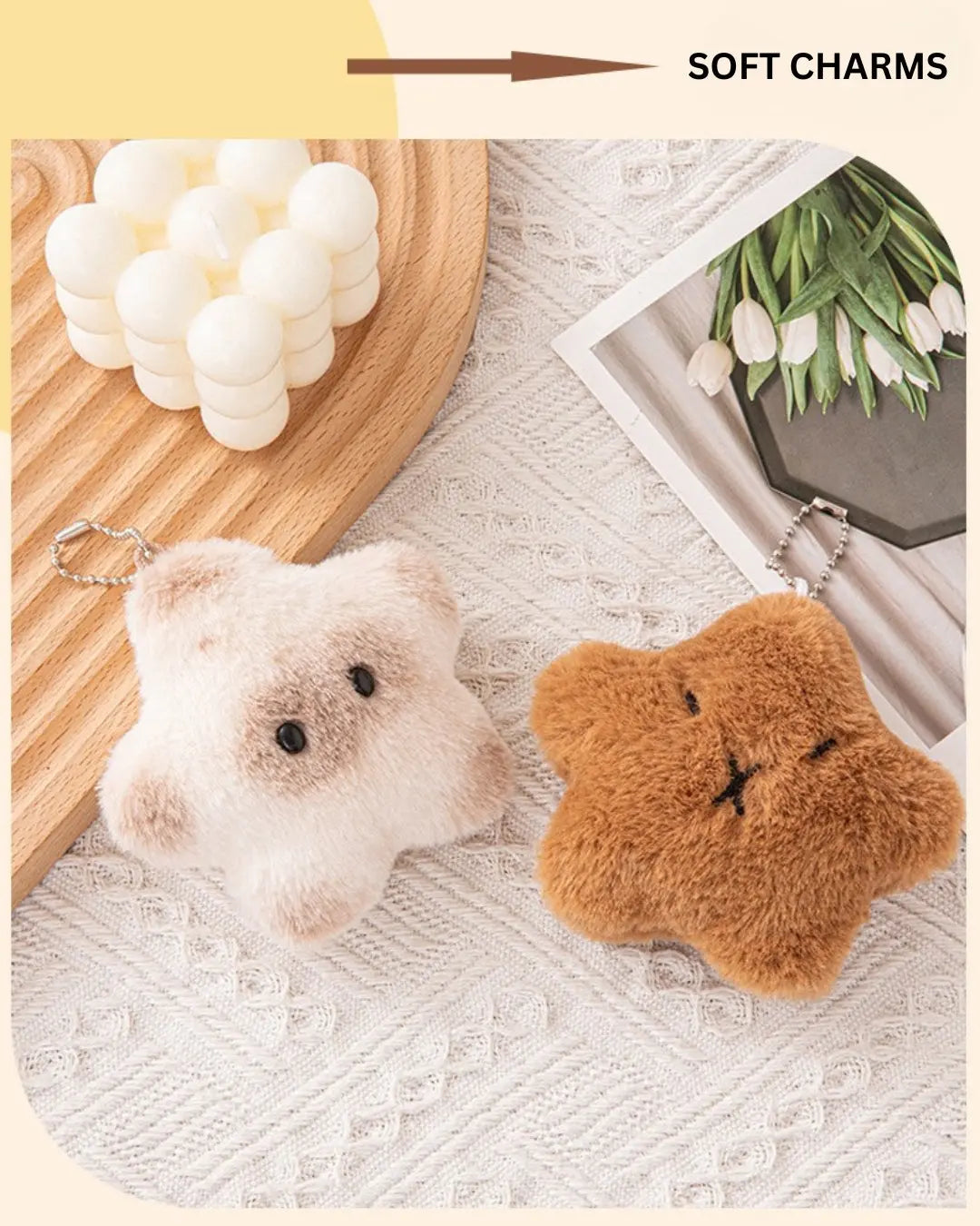 The "Squeaky Joy" Fluffy Bag Charms ChicChoi