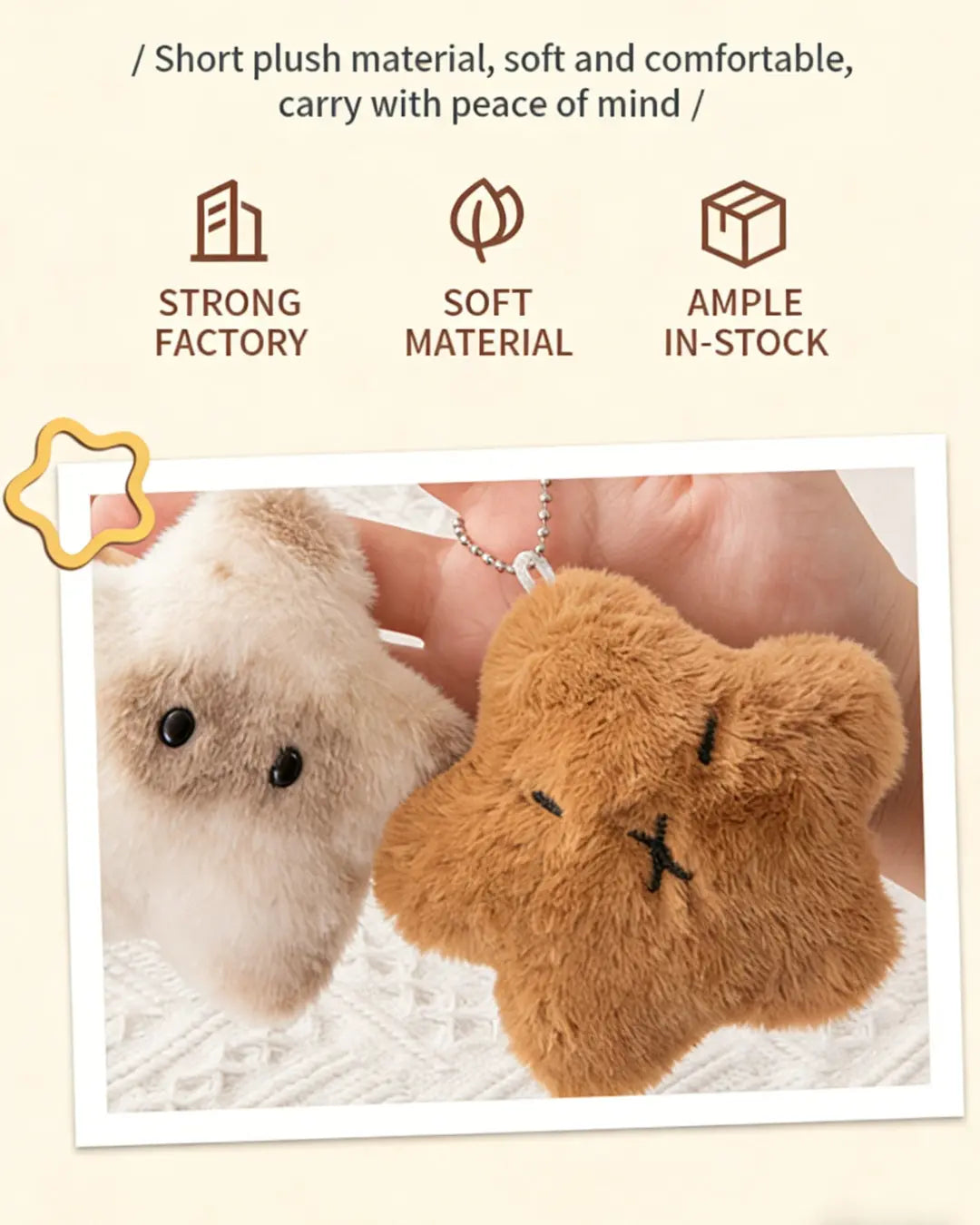 The "Squeaky Joy" Fluffy Bag Charms ChicChoi