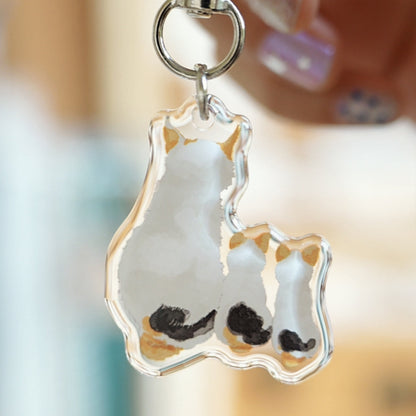 Purrfect Cat Keychains – Original Acrylic Charms