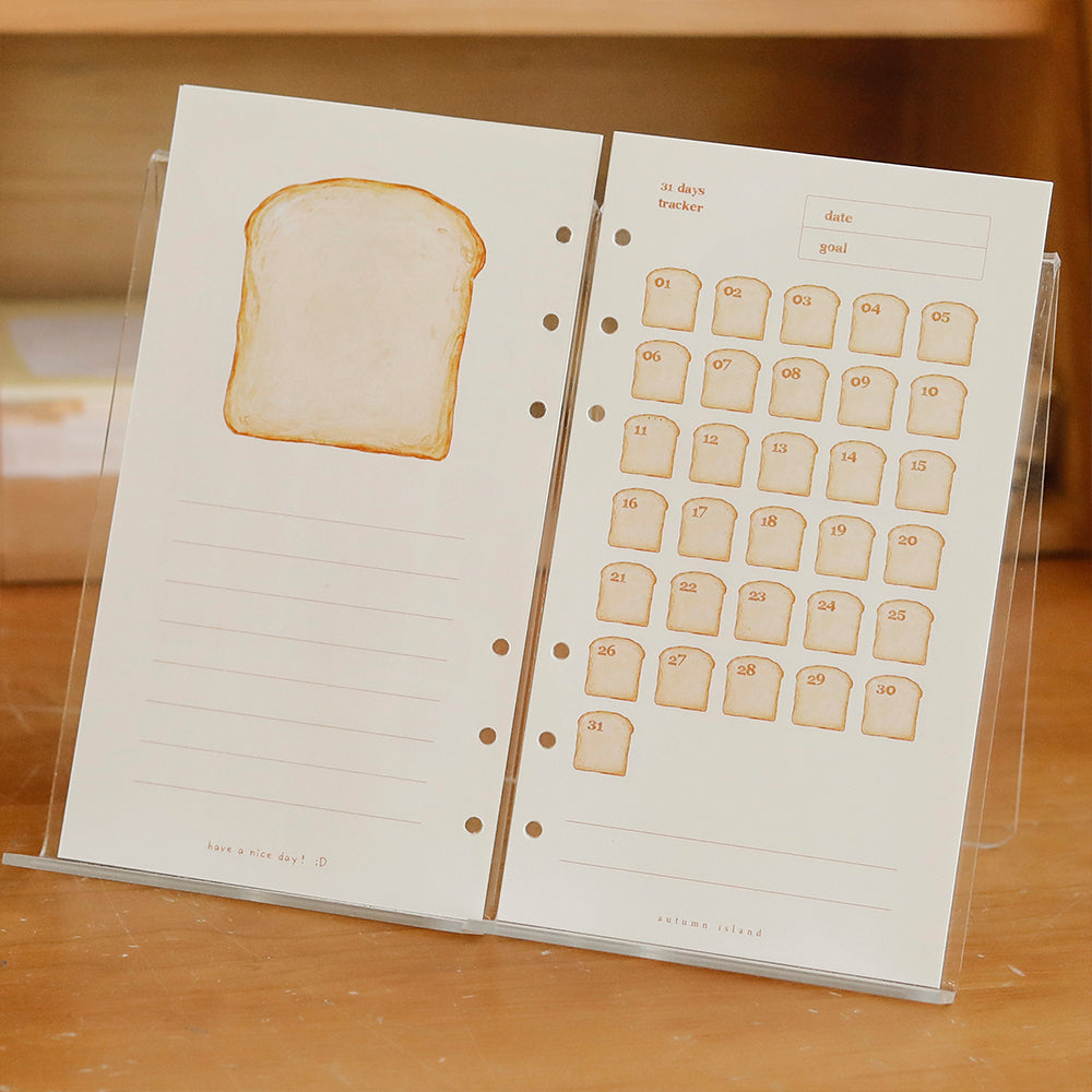 Toast Tracking Card Original Design M5/A7/A6 Loose-leaf Refill Pages