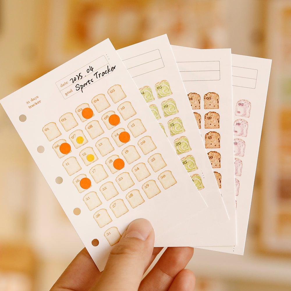 Toast Tracking Card Original Design M5/A7/A6 Loose-leaf Refill Pages
