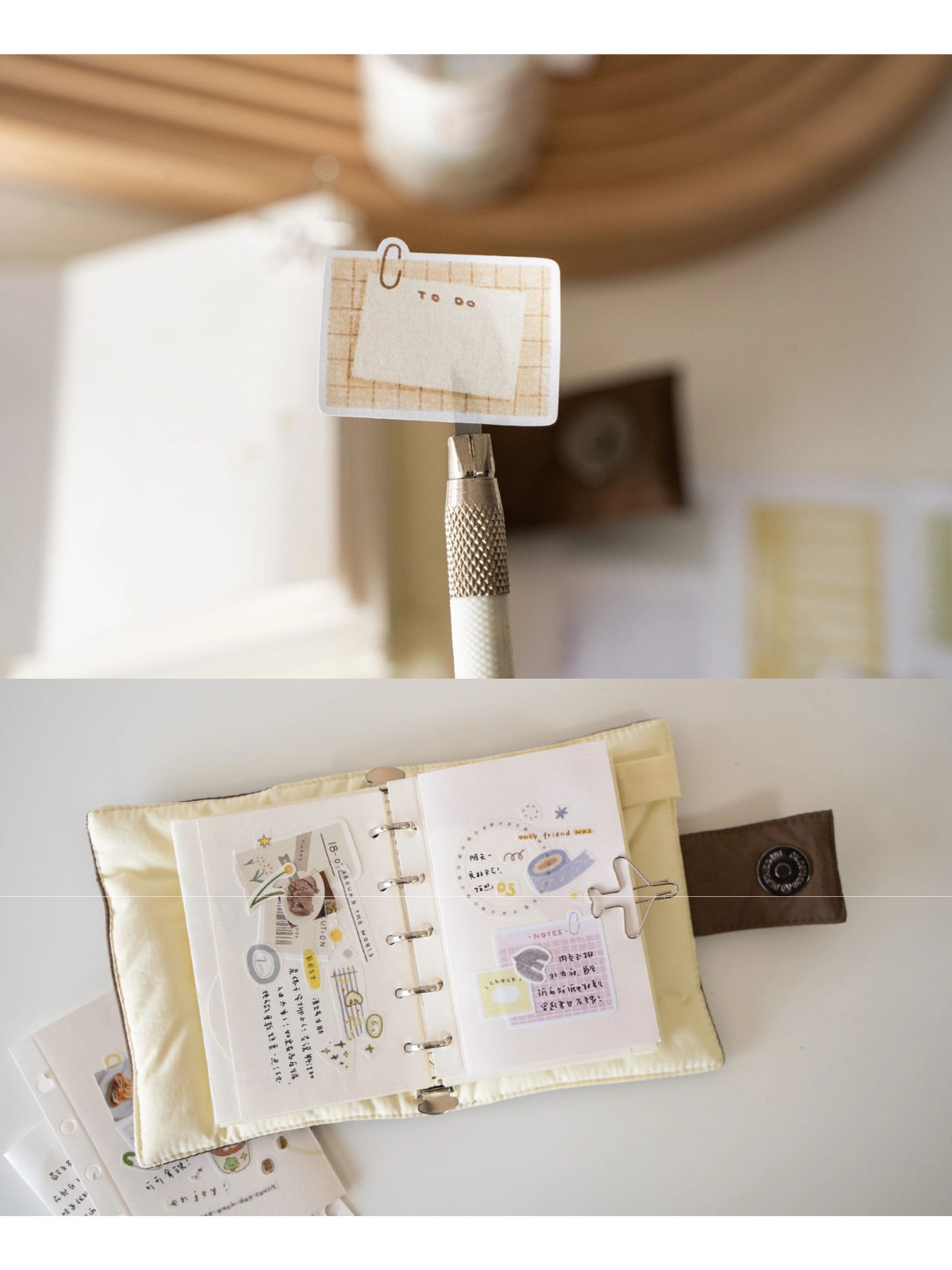 Writing Notes & Doodle Border Washi Tapes & Die-cut Stickers