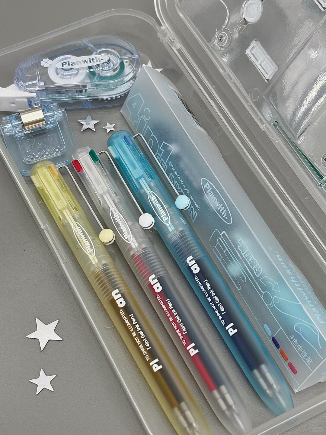 Transparent Frosted Mindflow 4-in-1 Stress-Relief Pen
