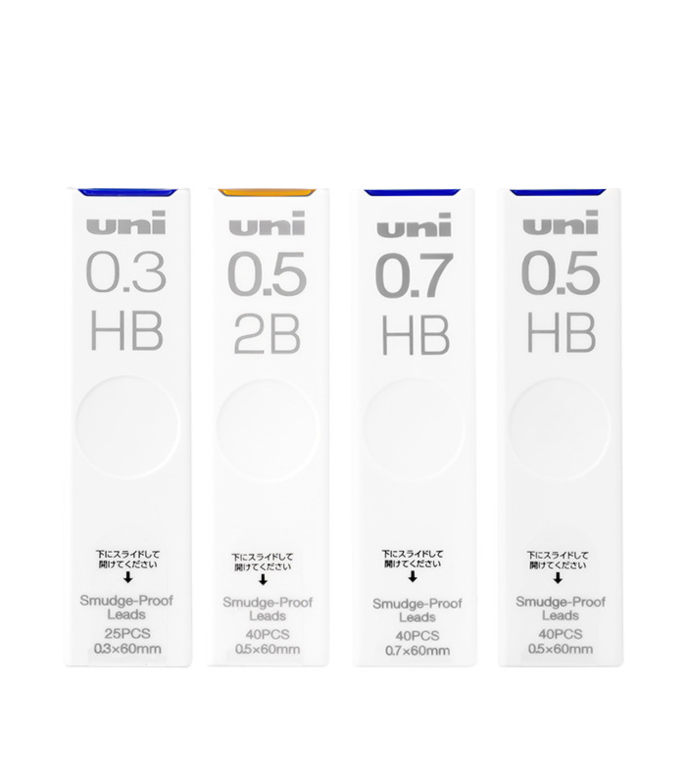 Uni Mitsubishi Smudge Proof Mechanical Pencil Refill