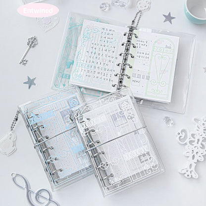 Vintage Window A7 Glitter Binder Journal