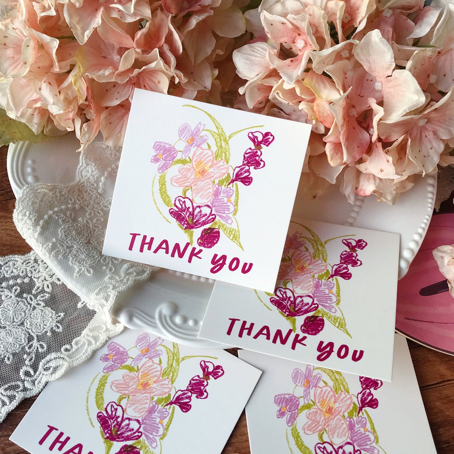 Warm Wishes Hand-drawn Style Mini Card Set