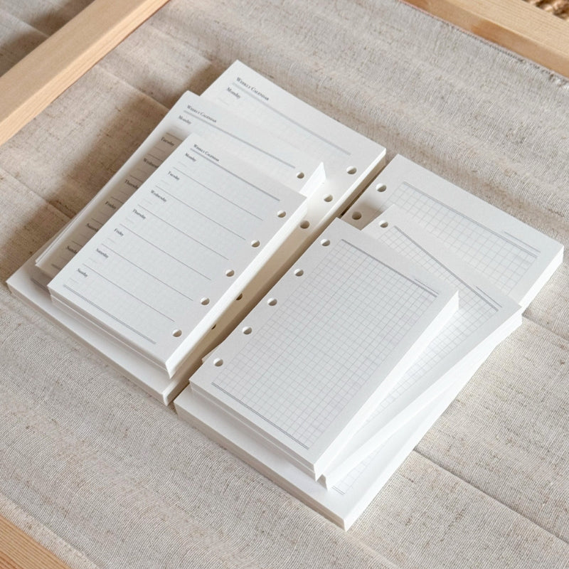 Weekly Focus Grid Planner Binder Refills