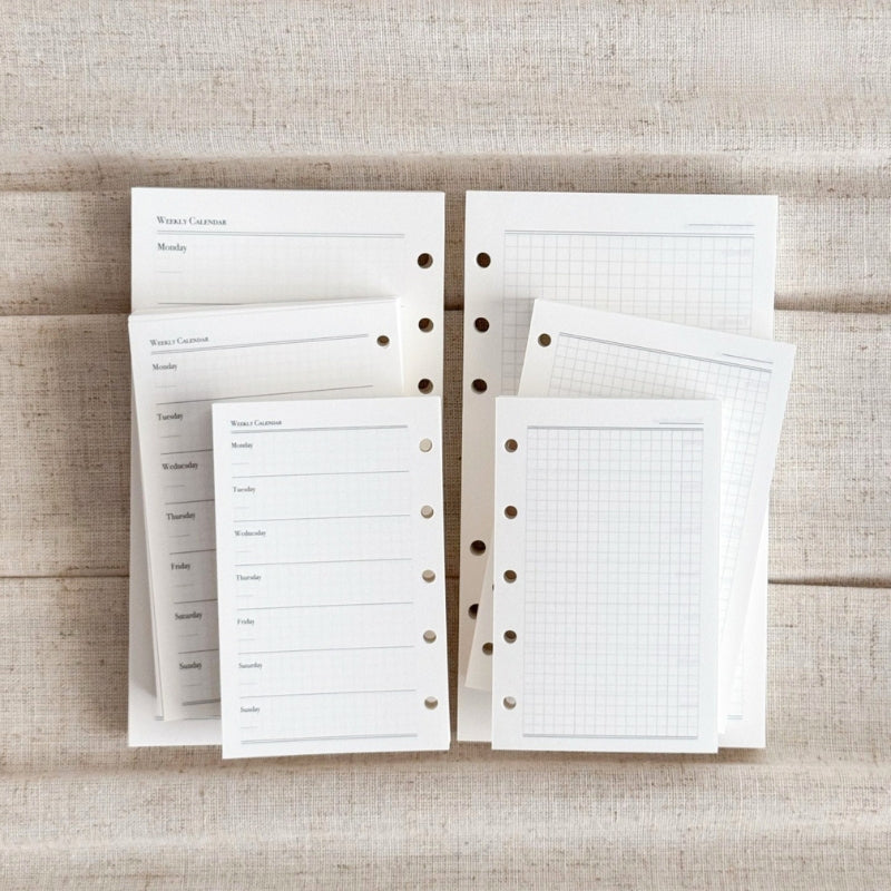 Weekly Focus Grid Planner Binder Refills