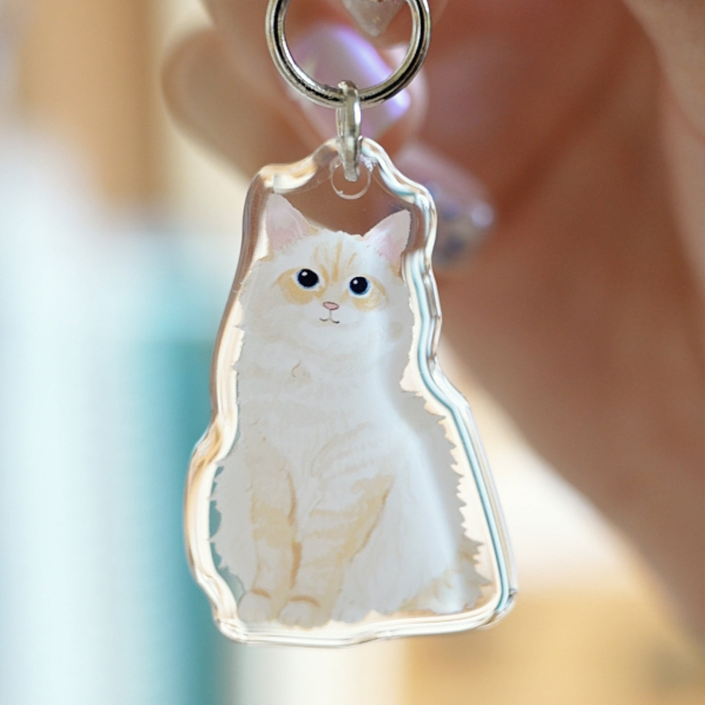 Purrfect Cat Keychains – Original Acrylic Charms
